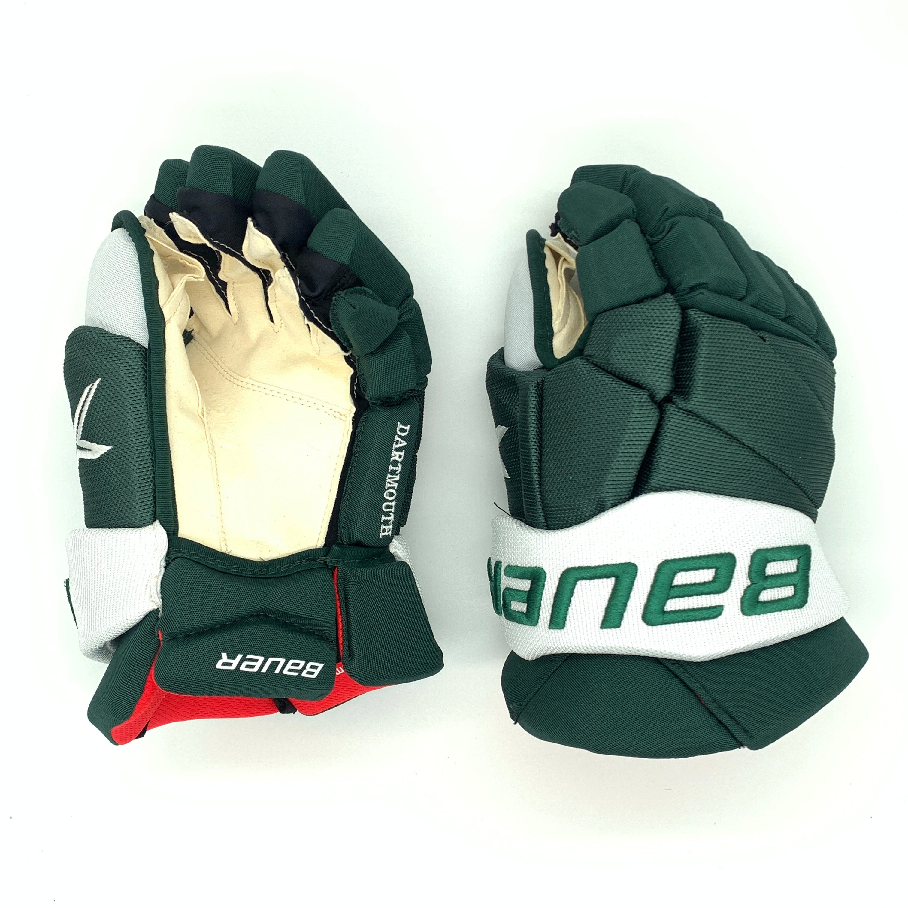 Bauer Vapor 2X Pro - Gants NCAA Pro Stock (vert/blanc)